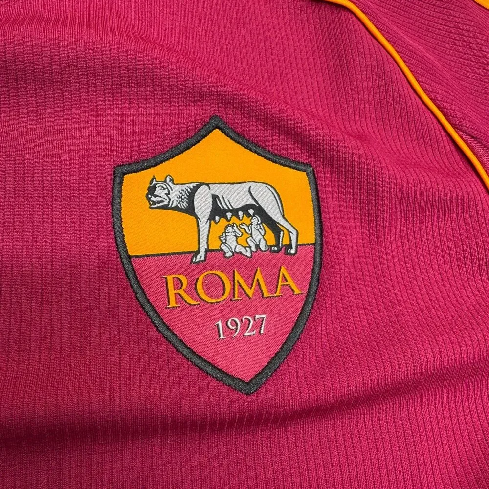 NEW AS Roma Adidas 2025/26 Home Stadium Short Sleeve Soccer Jersey Sz LG